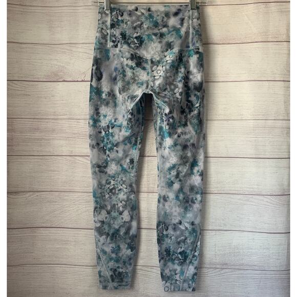 Lululemon Unlimit High Rise Leggings Kaleidofloral Multi Nulu 25" Size 6 - Picture 4 of 15
